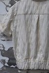 Mutedance Silk Waist Short Sleeve Shirt Series MD-MD24SS68-HUIBAI hoary PM122
